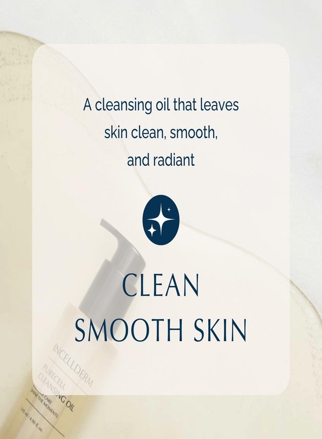 INCELLDERM Riman Incellderm Purecell Cleansing Oil | 4.9 fl oz | Gentle Makeup Remover and Hydrating Cleanser | Suitable for Various Skin Types | Lightweight, Plant-Based Formula - Image 4